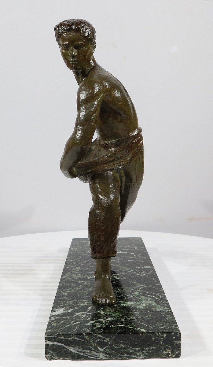 Bronze “the Sower” By A. Kelety, Art Deco - 1930-photo-4