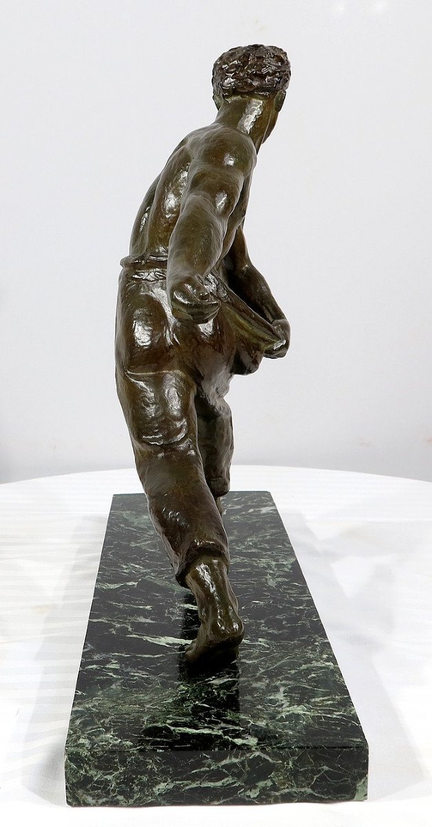 Bronze “the Sower” By A. Kelety, Art Deco - 1930-photo-7