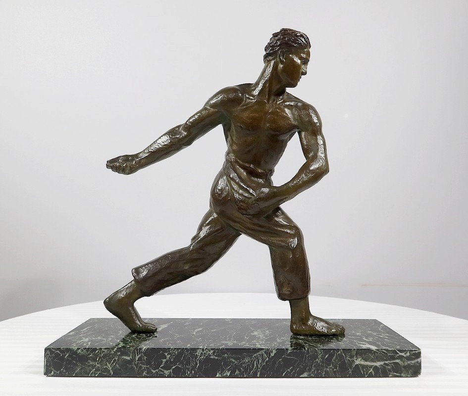 Bronze “the Sower” By A. Kelety, Art Deco - 1930