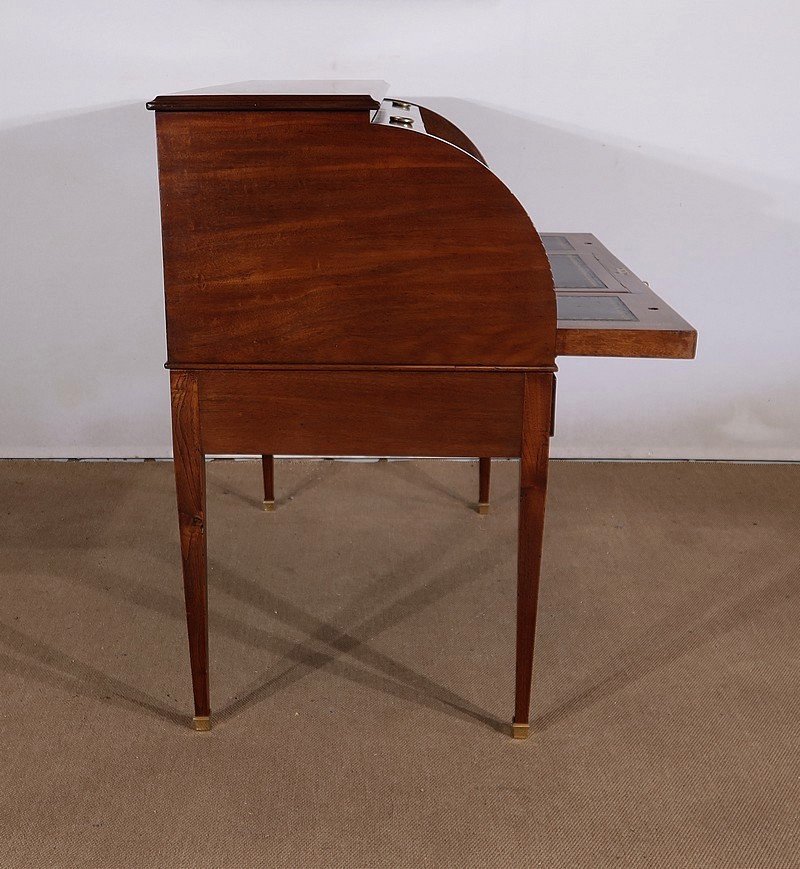 Mahogany Cylinder Desk, Directoire Style – 1st Part 19th-photo-3