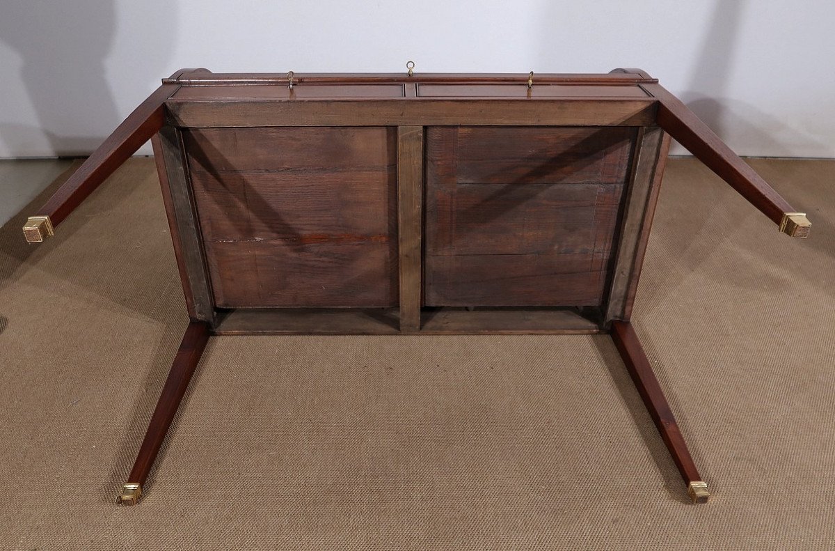 Mahogany Cylinder Desk, Directoire Style – 1st Part 19th-photo-8
