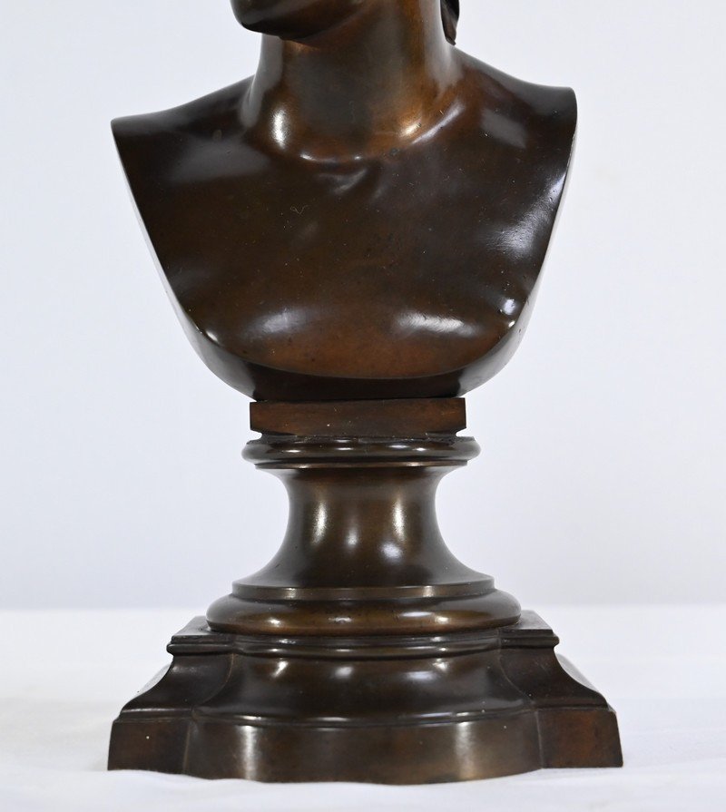Bronze Buste De Diane De Poitiers, d'Après J.goujon – Fin XIXe-photo-3