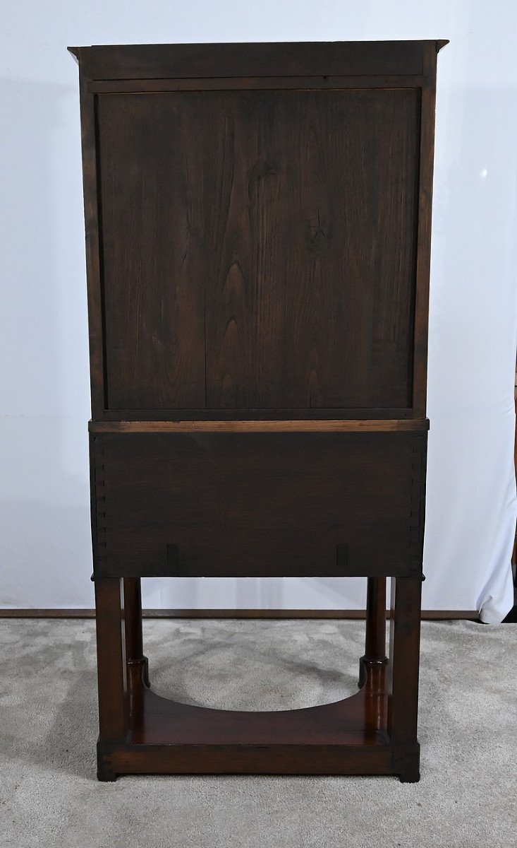 Small Mahogany Cylinder Desk, Empire Period – Early 19th Century-photo-8