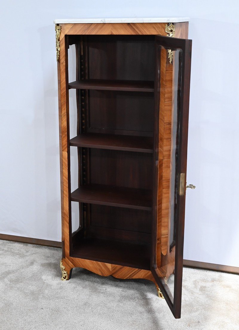 Small Rosewood Showcase, Louis XV Style – Late 19th Century-photo-3