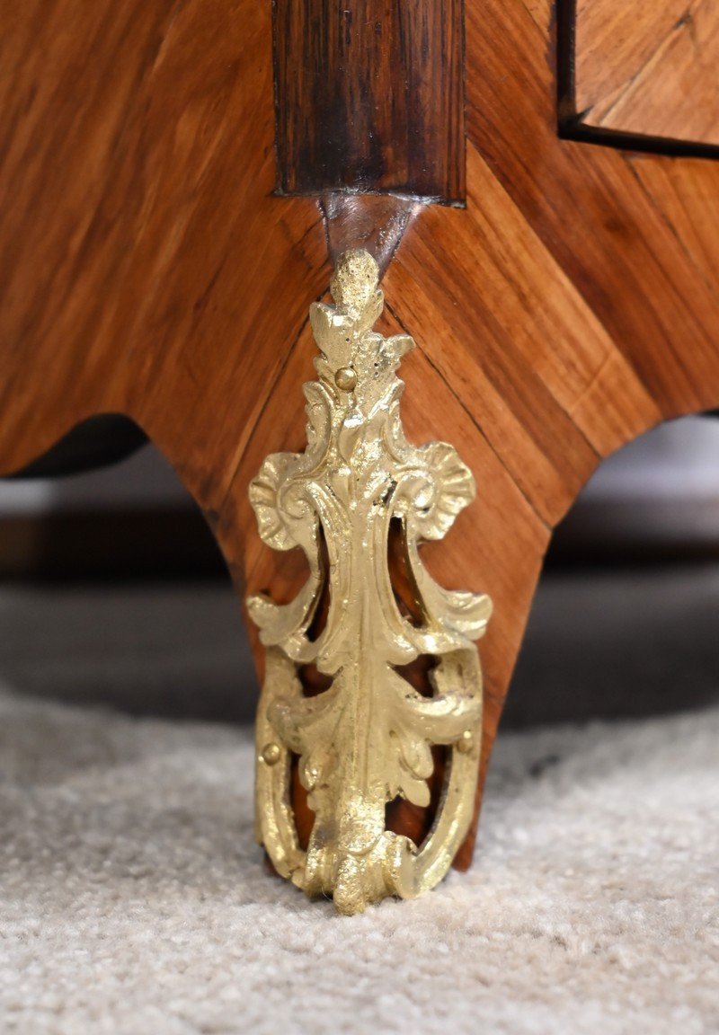 Small Rosewood Showcase, Louis XV Style – Late 19th Century-photo-4