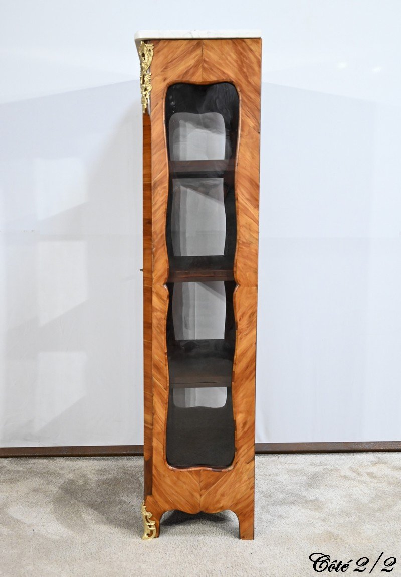 Small Rosewood Showcase, Louis XV Style – Late 19th Century-photo-6