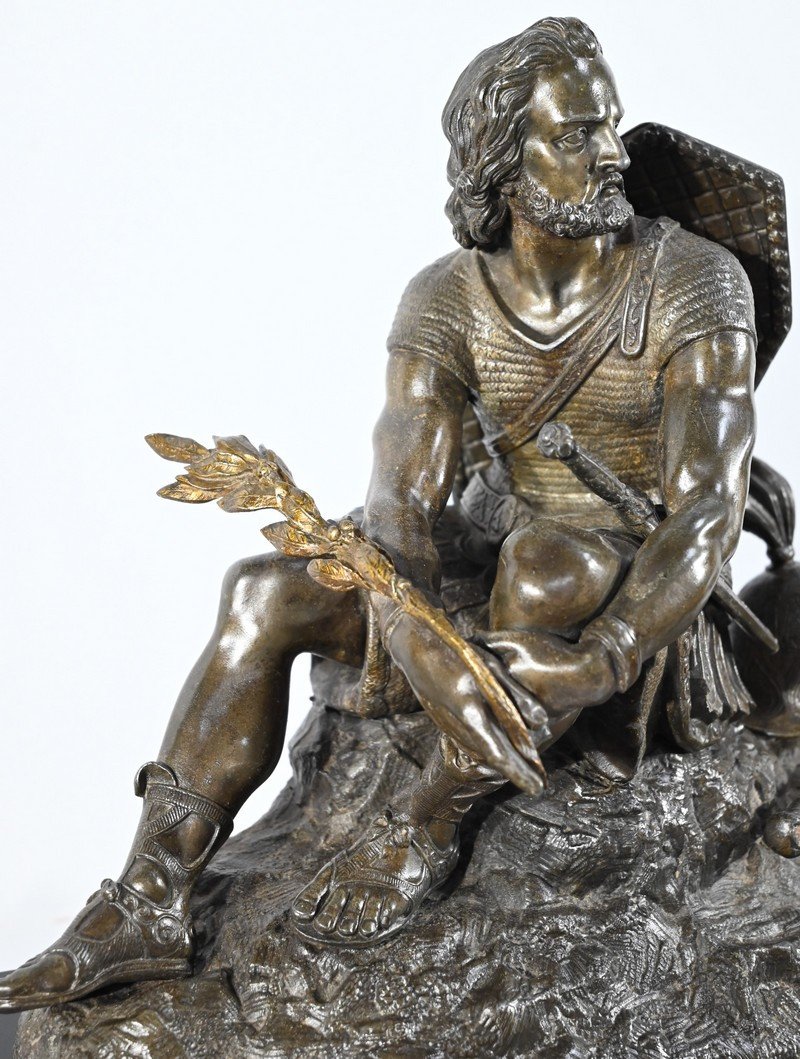 Pendule Borne En Marbre Et Bronze, Estampillée Viel & Delrue – Fin XIXe-photo-1
