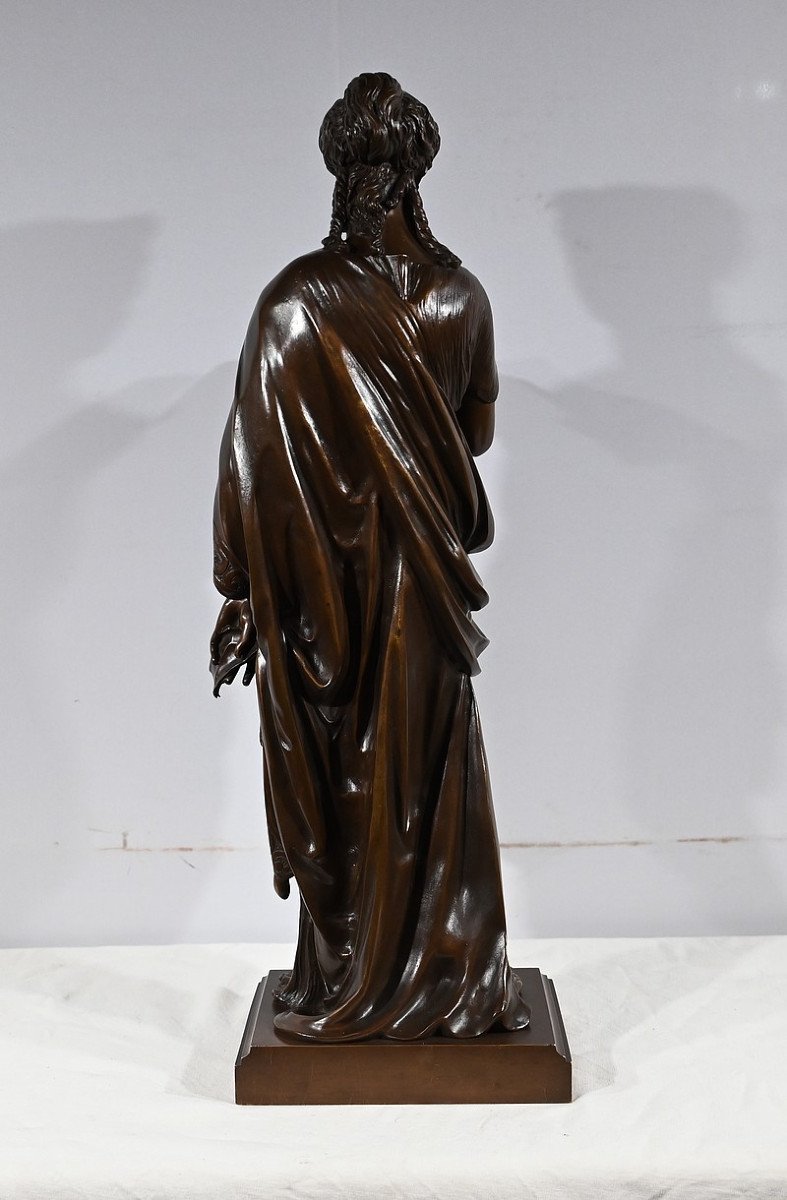 Important Bronze « La Lettre » De J-l. Grégoire –  Fin XIXe-photo-3