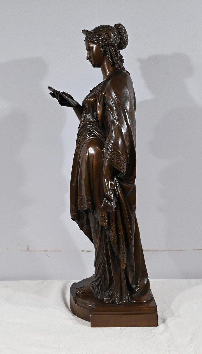 Important Bronze « La Lettre » De J-l. Grégoire –  Fin XIXe-photo-4