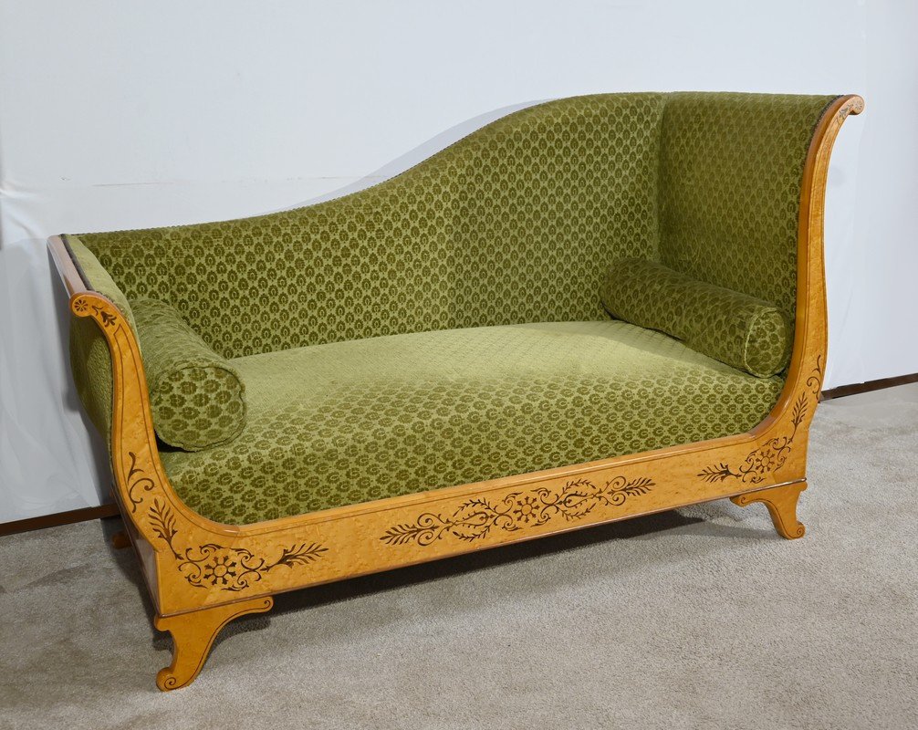 Maple Speckled Daybed, Charles X Period – Early 19th Century-photo-2