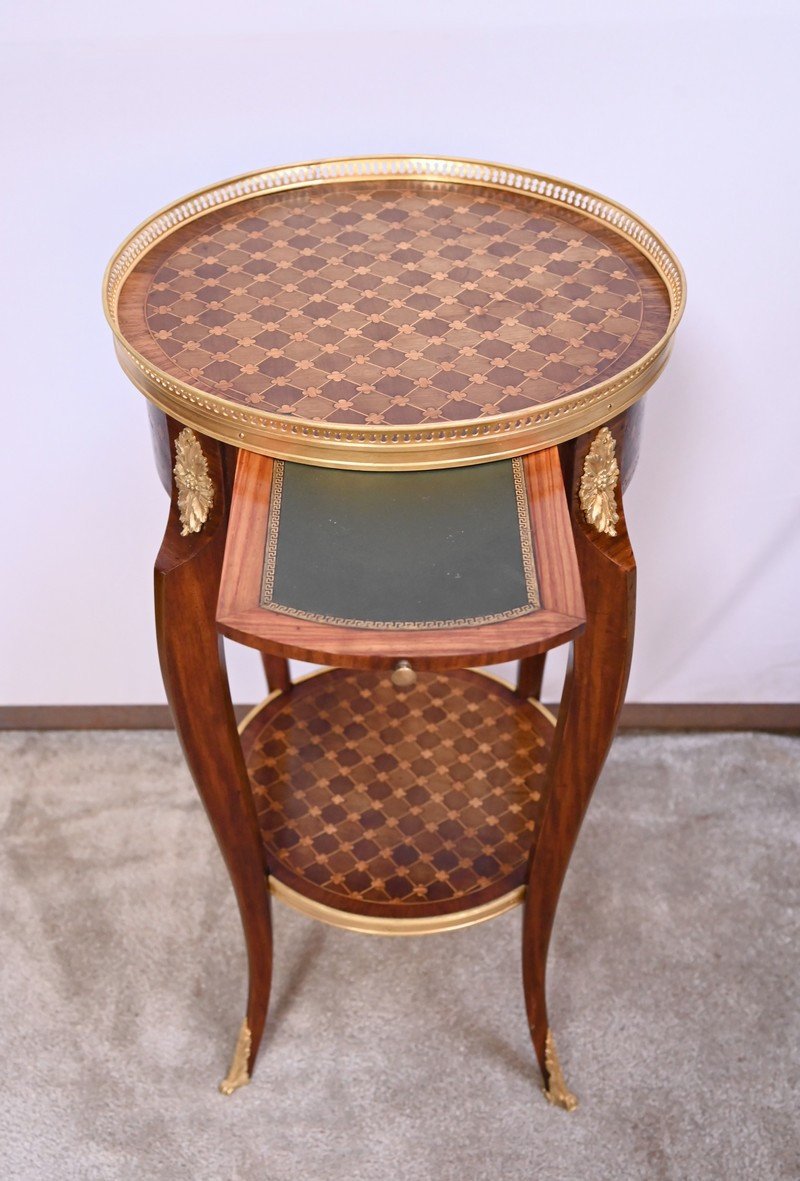 Small Living Room Table In Rosewood And Mahogany, Louis XV/louis XVI Style – Early 20th Century-photo-7