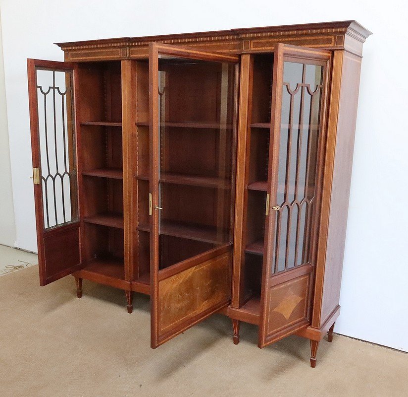 Bibliothèque En Acajou, Goût Directoire – Début XXe-photo-2