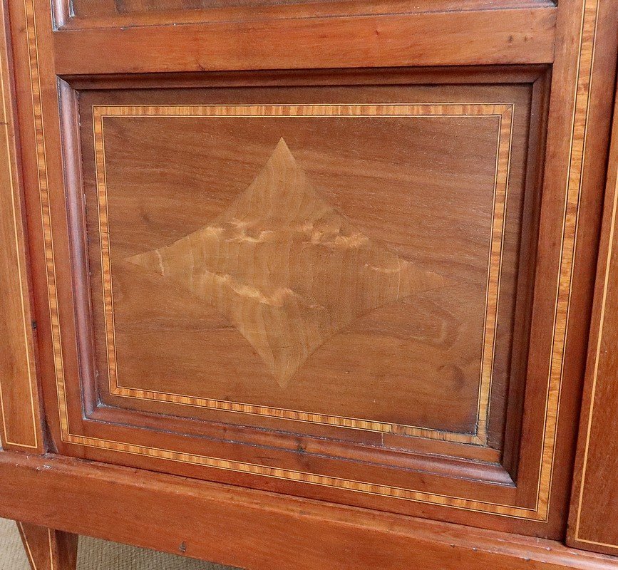 Bibliothèque En Acajou, Goût Directoire – Début XXe-photo-1