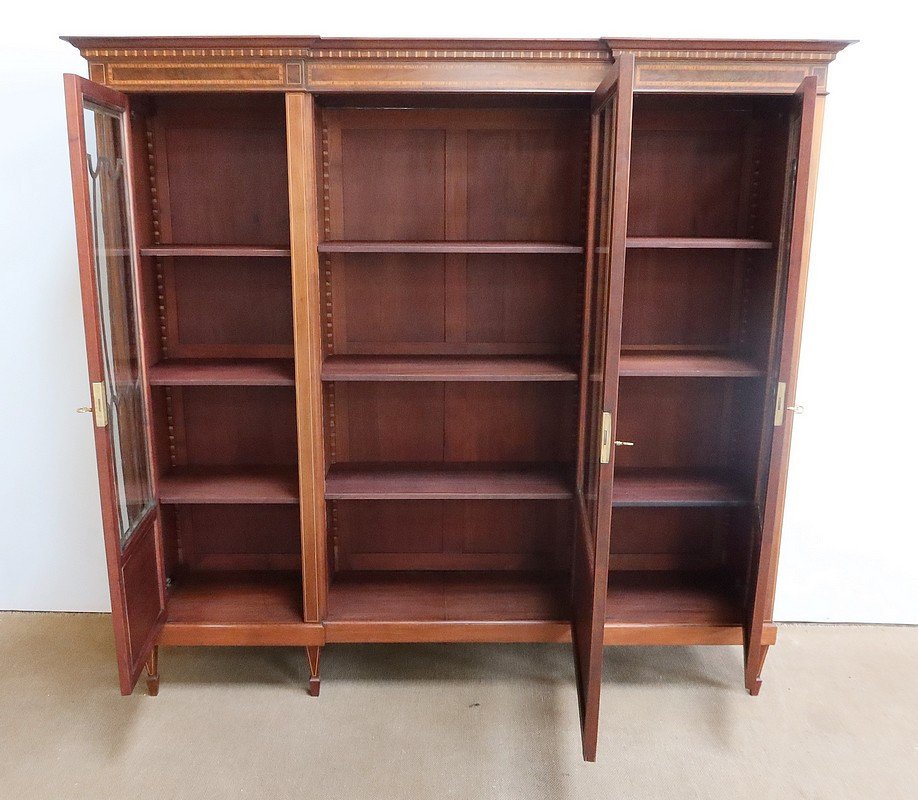 Mahogany Bookcase, Directoire Taste – Early 20th Century-photo-6