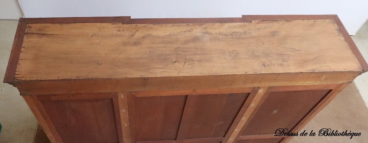 Bibliothèque En Acajou, Goût Directoire – Début XXe-photo-7