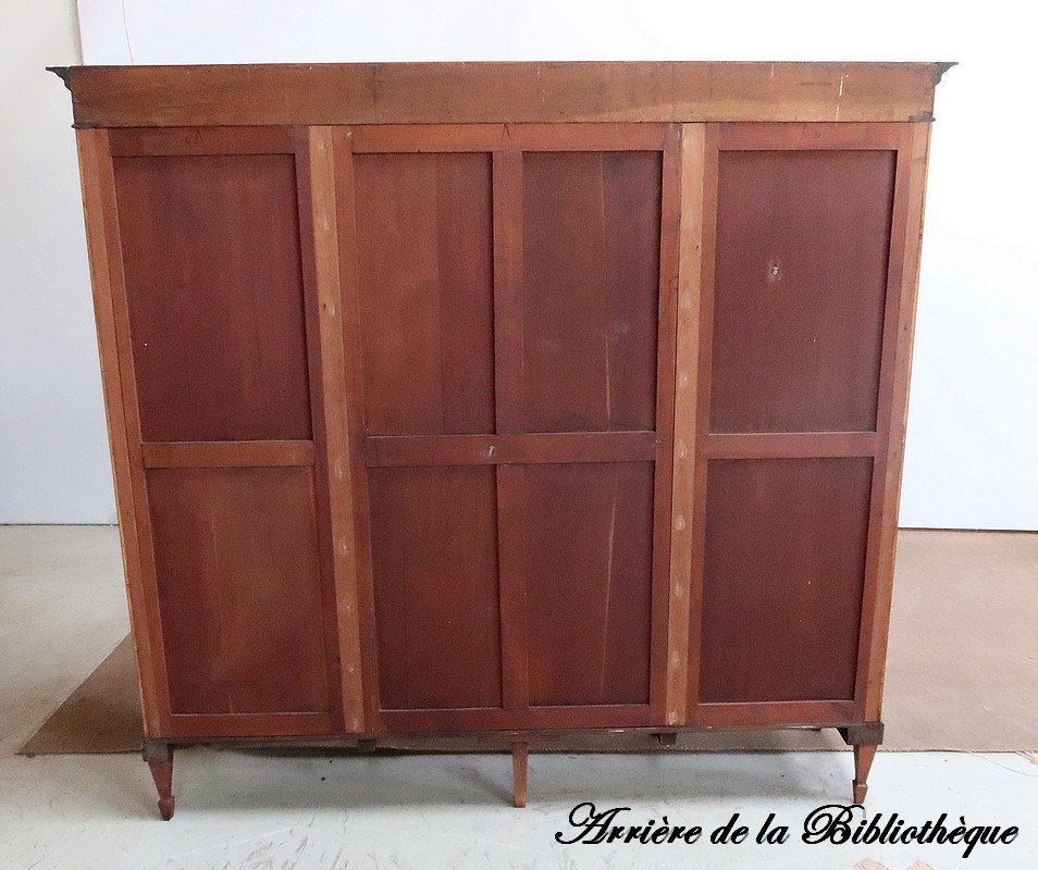Bibliothèque En Acajou, Goût Directoire – Début XXe-photo-8