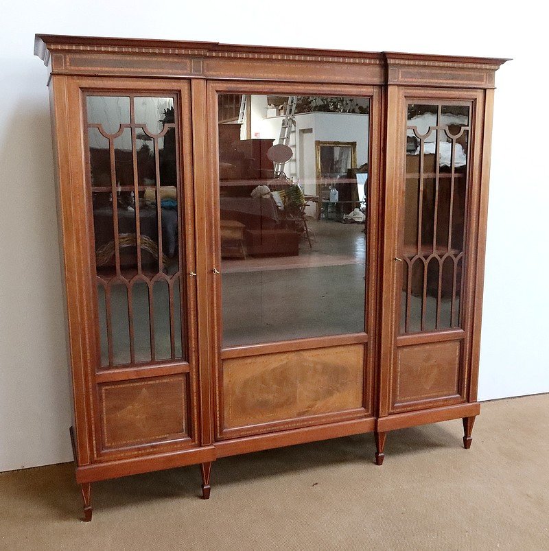 Mahogany Bookcase, Directoire Taste – Early 20th Century