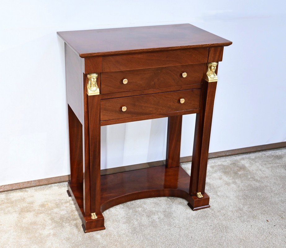 Petite Commode Chiffonnière En Acajou, Style Retour D’egypte – 1ère Partie XXe-photo-2