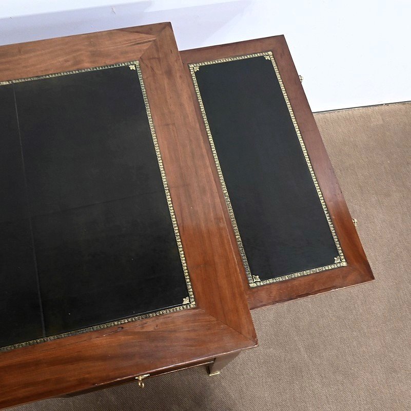 Important Mahogany Desk, Directoire Period - Early 19th Century-photo-3