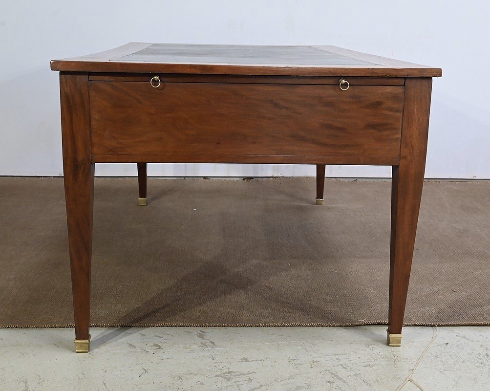 Important Mahogany Desk, Directoire Period - Early 19th Century-photo-4