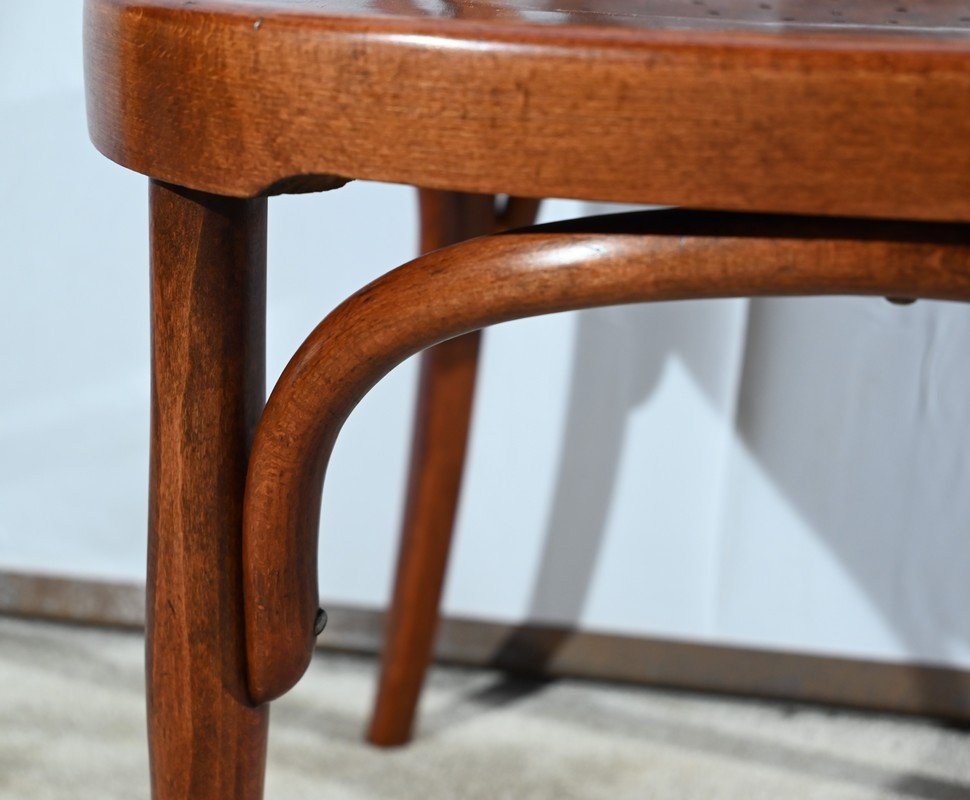 Fauteuil De Bureau En Hêtre, Estampillé J&j Kohn – Début XXe-photo-3