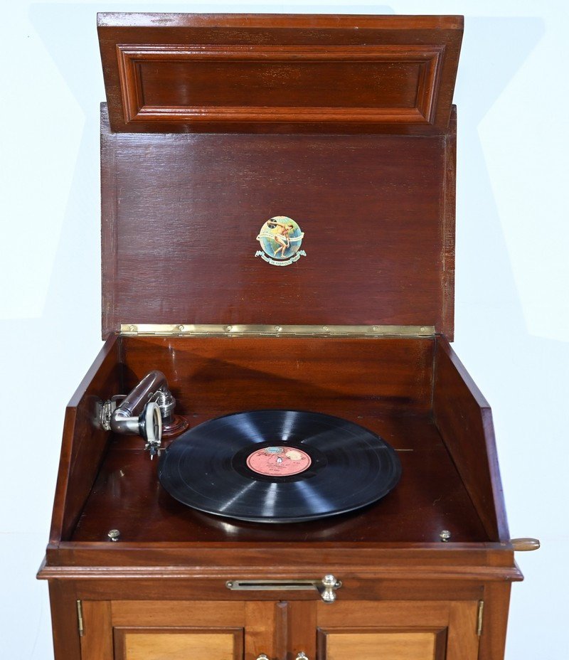 Gramophone « Pathéphone N°36 » En Acajou – 1914-photo-7