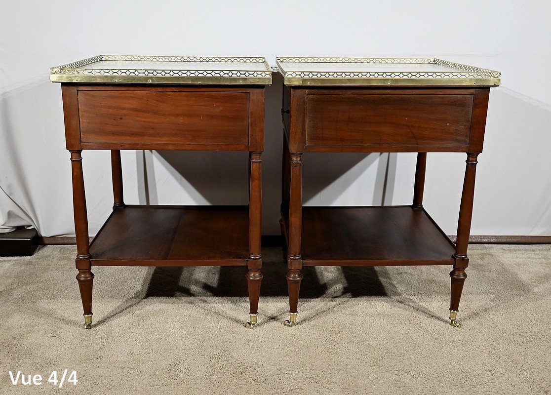 Paire De Tables De Salon En Acajou, époque Louis XVI – XVIIIe-photo-3