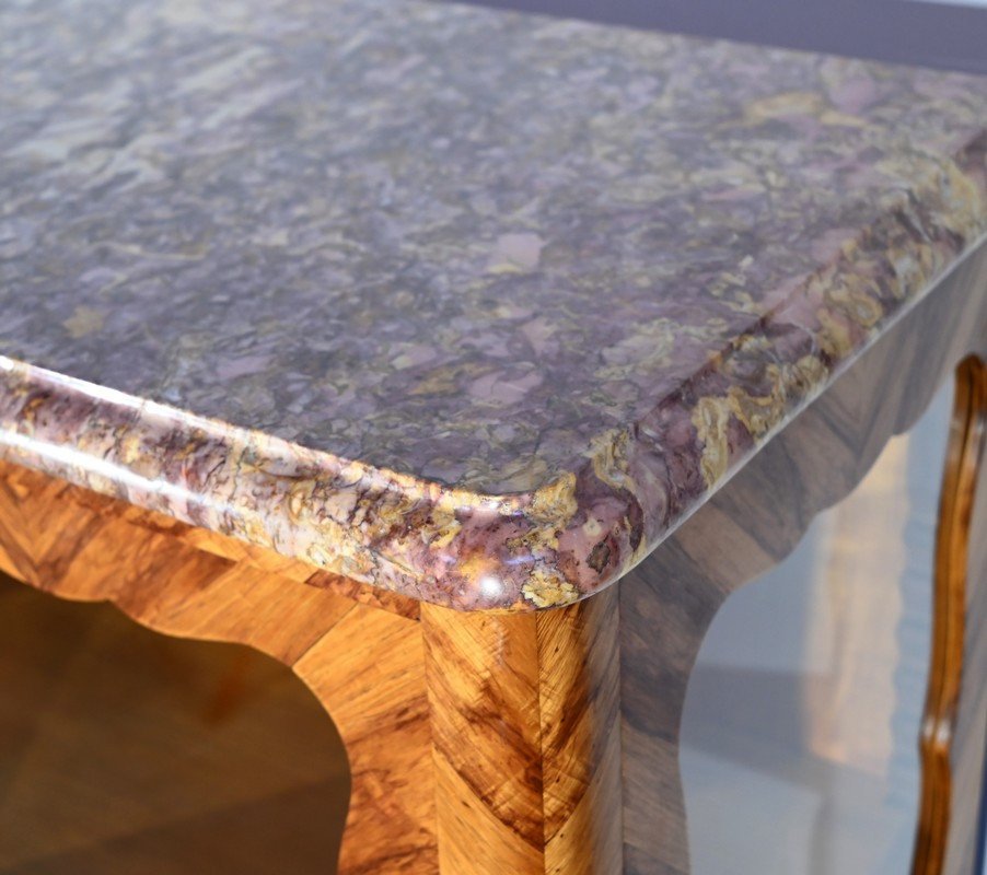 Petite Vitrine En Bois De Rose, Style Louis XV – Début XXe-photo-1