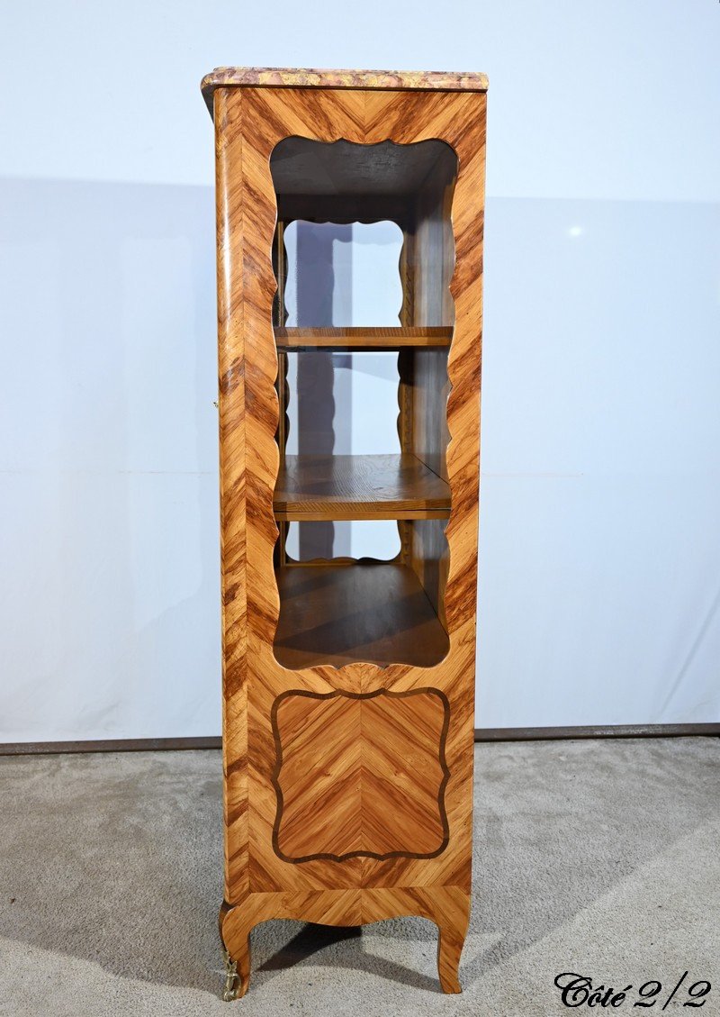 Petite Vitrine En Bois De Rose, Style Louis XV – Début XXe-photo-8