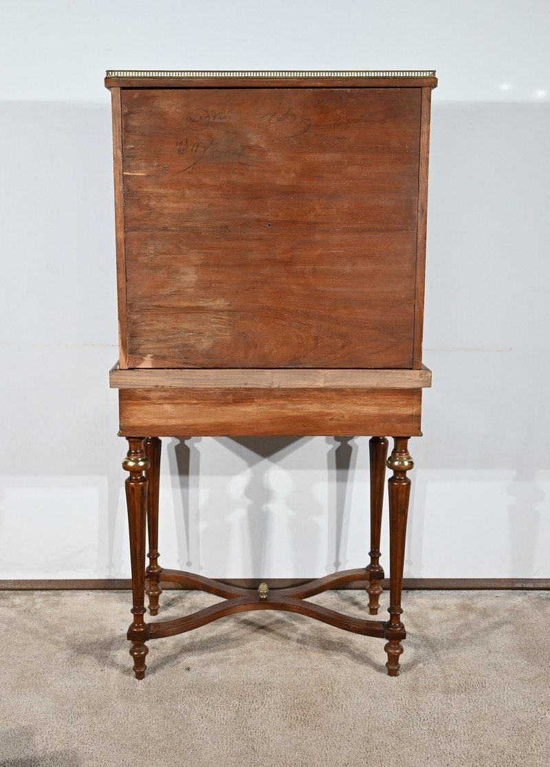 Small Rosewood Writing Cabinet, Charles X Style – Mid-19th Century-photo-8