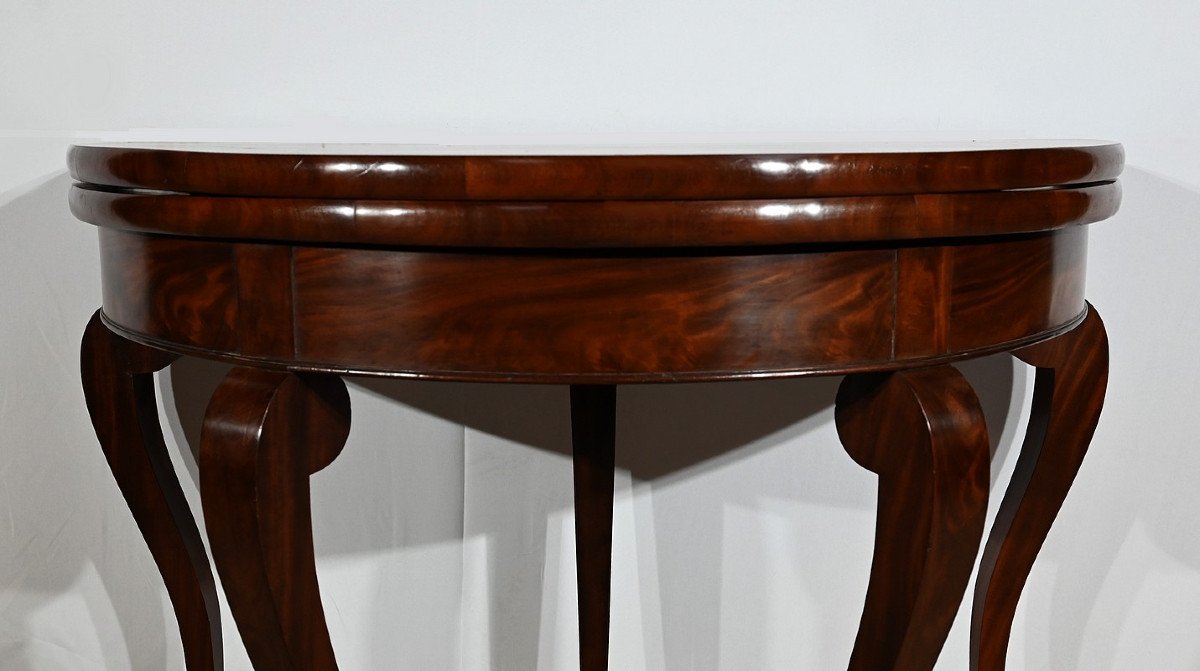 Mahogany Console Table, Restoration Period – Early 19th Century-photo-1