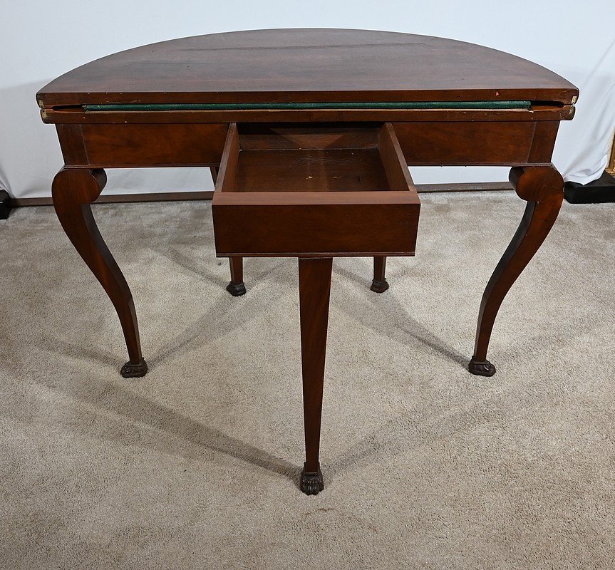 Mahogany Console Table, Restoration Period – Early 19th Century-photo-4