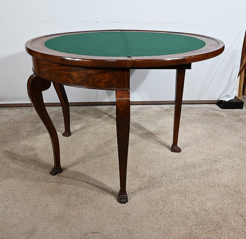 Mahogany Console Table, Restoration Period – Early 19th Century-photo-6
