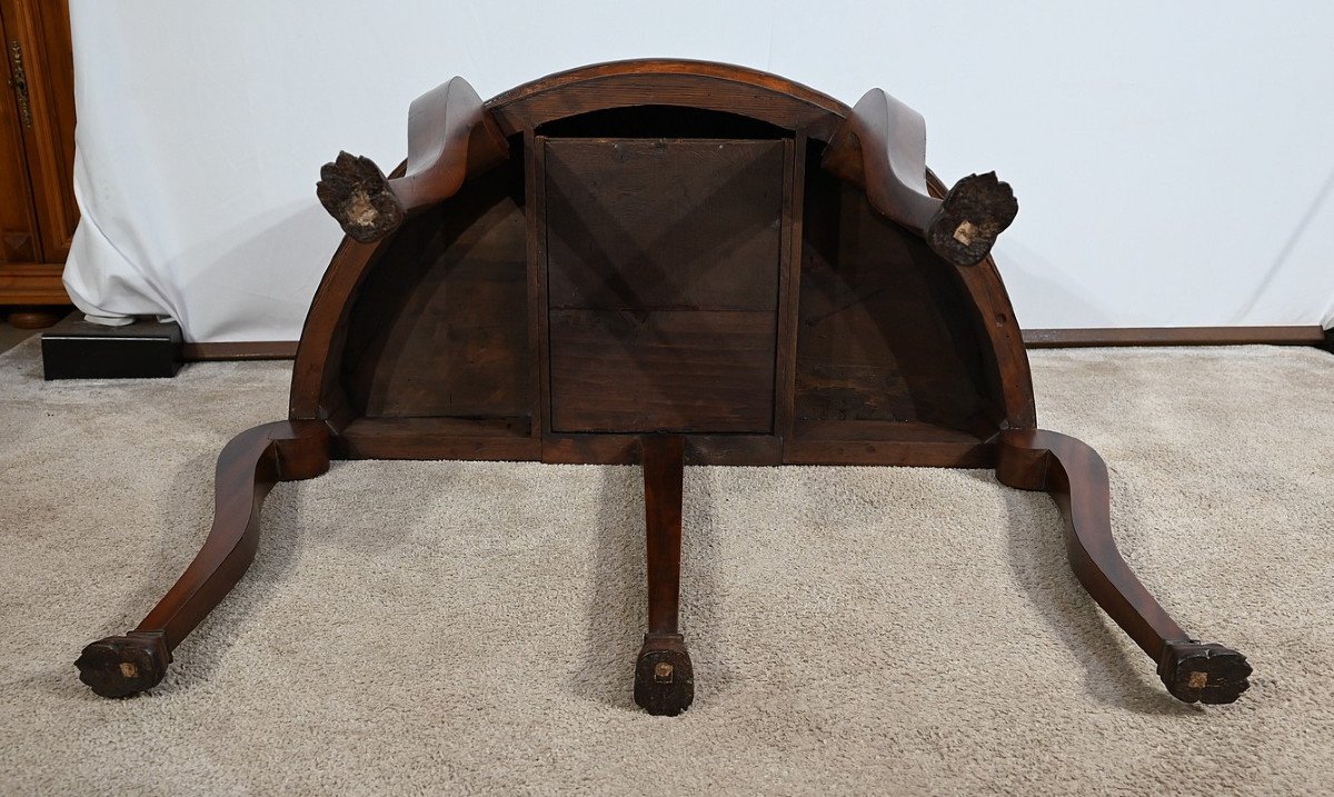 Mahogany Console Table, Restoration Period – Early 19th Century-photo-8