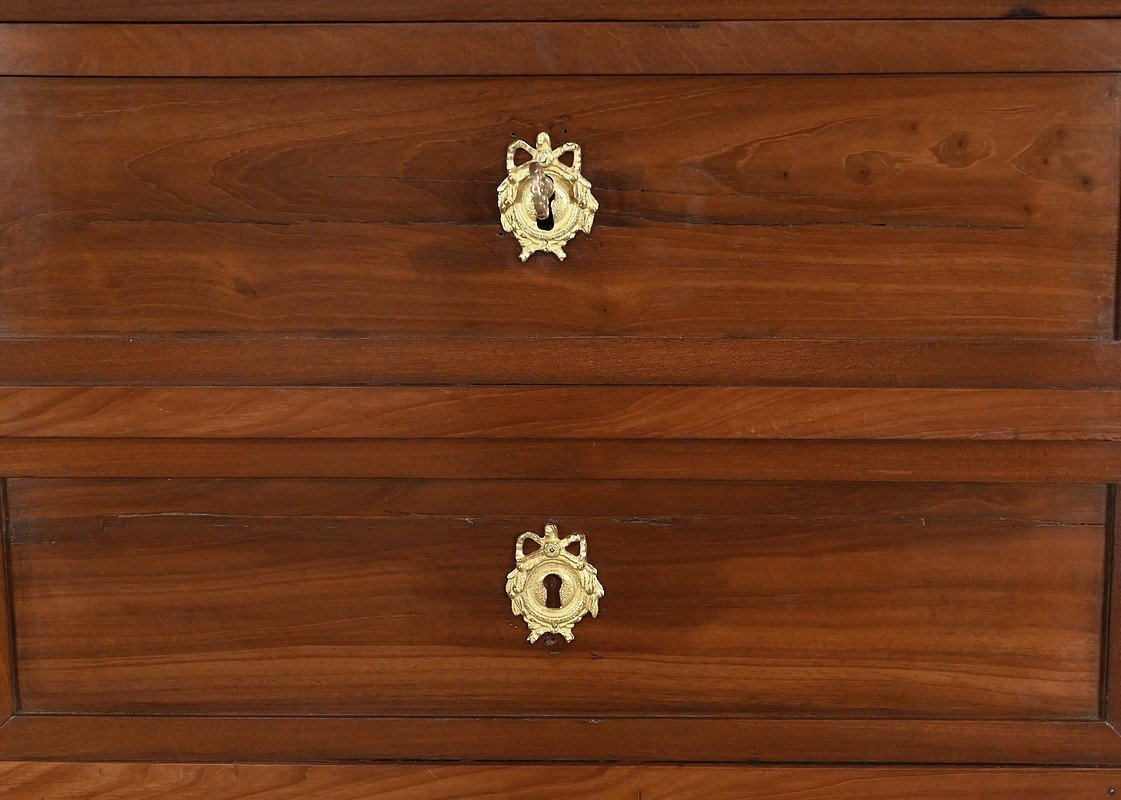 Small Weekly Secretary In Mahogany, Stamped Ln Malle, Faubourg Saint-antoine, Lou Period-photo-1