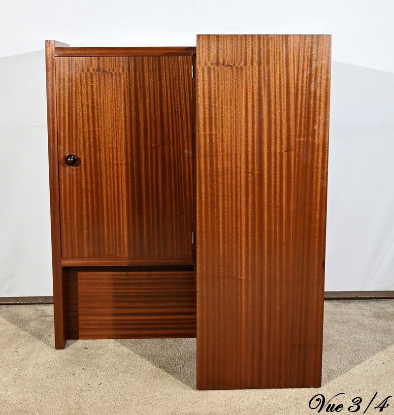 Small Apartment Bar In Sapelli Mahogany – 1940-photo-5