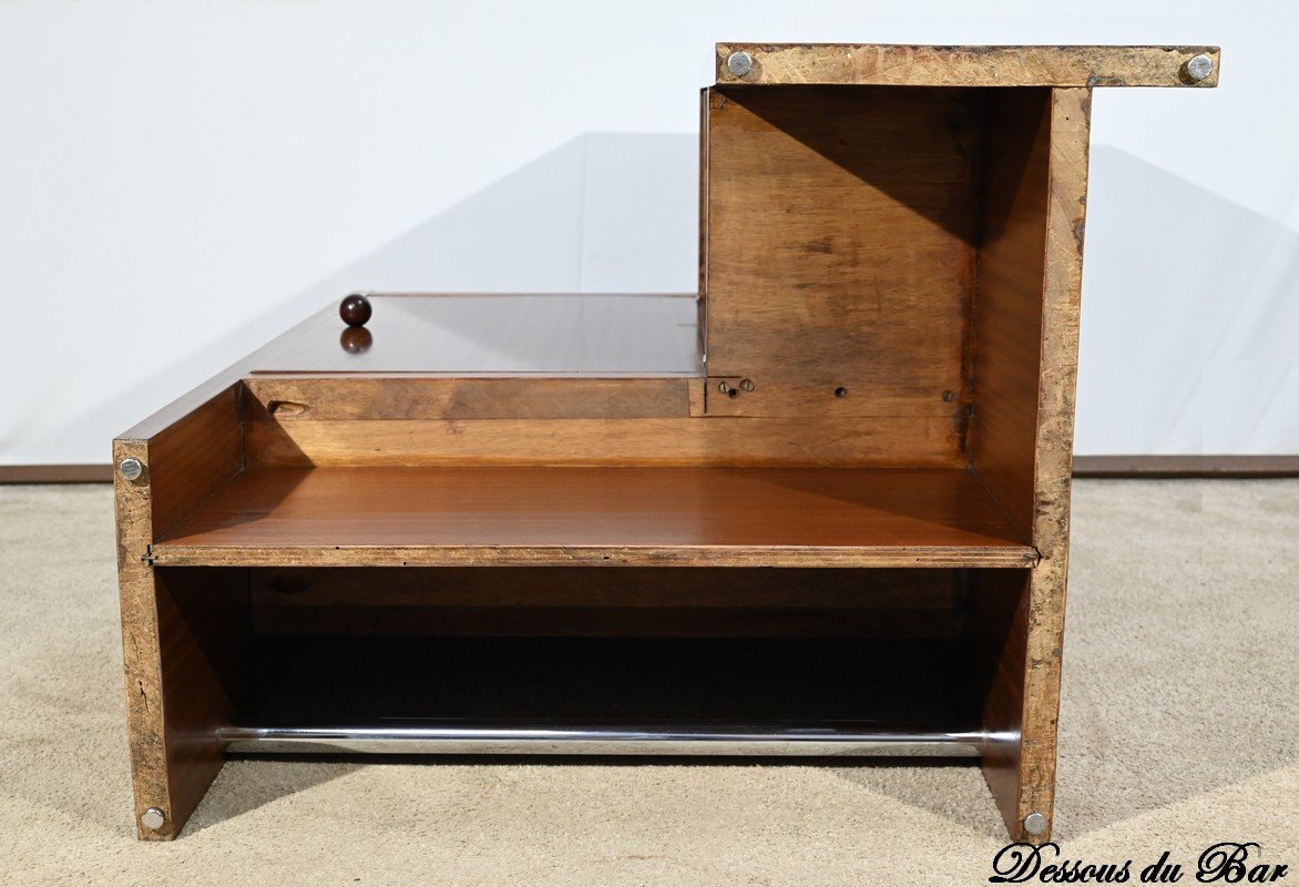 Small Apartment Bar In Sapelli Mahogany – 1940-photo-8