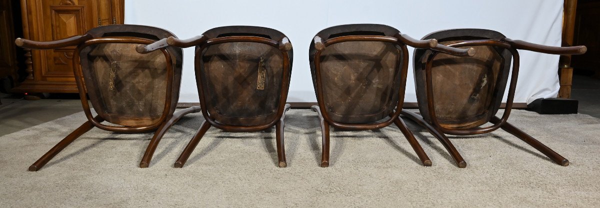 Suite Of 4 Bent Beech Chairs, No. 67 By Jacob & Josef Kohn – 1900-photo-6