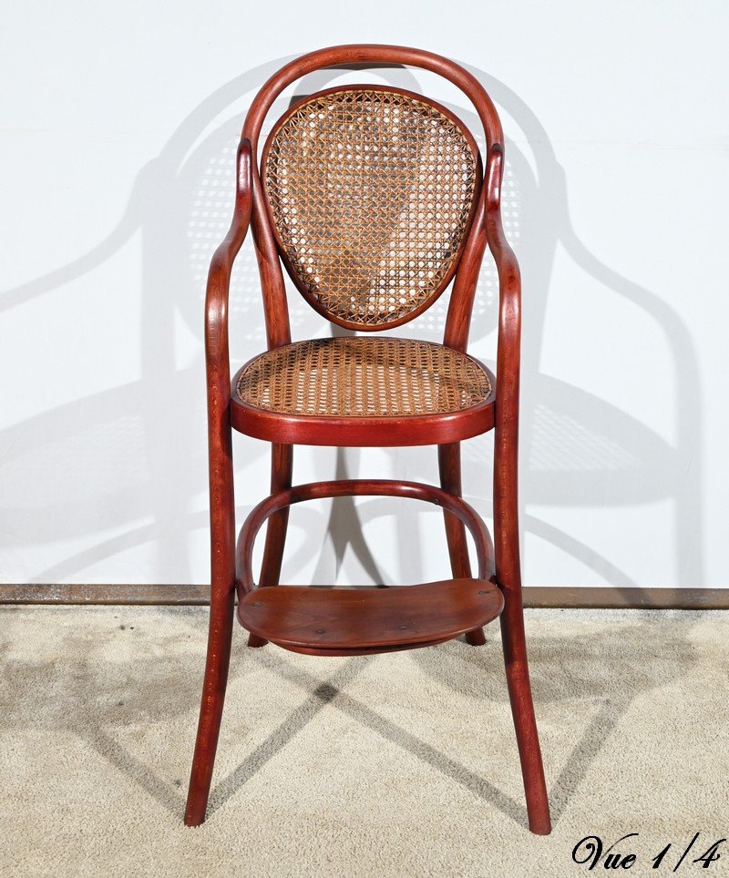 Children's High Chair No. 12303 In Beech, Stamped Thonet - Early 20th Century-photo-3