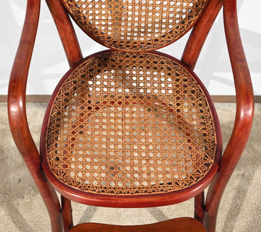 Children's High Chair No. 12303 In Beech, Stamped Thonet - Early 20th Century-photo-2