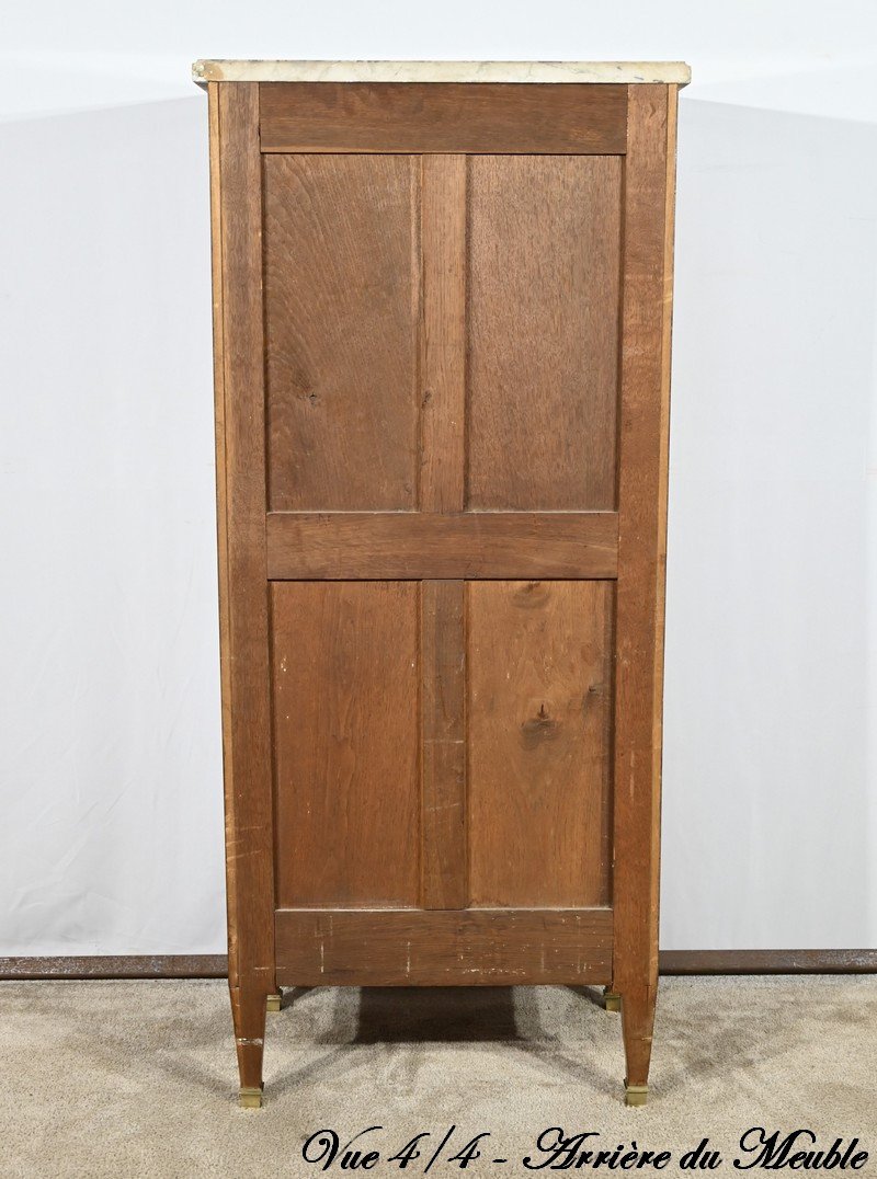 Meuble Vitrine En Bois De Rose, Style Louis XVI – Fin XIXe-photo-8