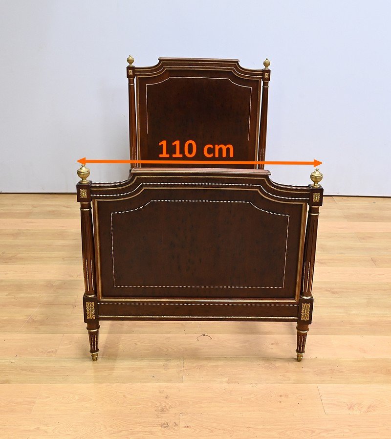 Paire De Lits Jumeaux En Acajou, Style Louis XVI – Fin XIXe-photo-8