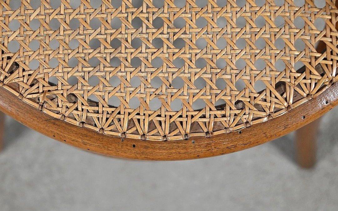 Children's High Chair In Curved Beech, Stamped Thonet - Early 20th Century-photo-5
