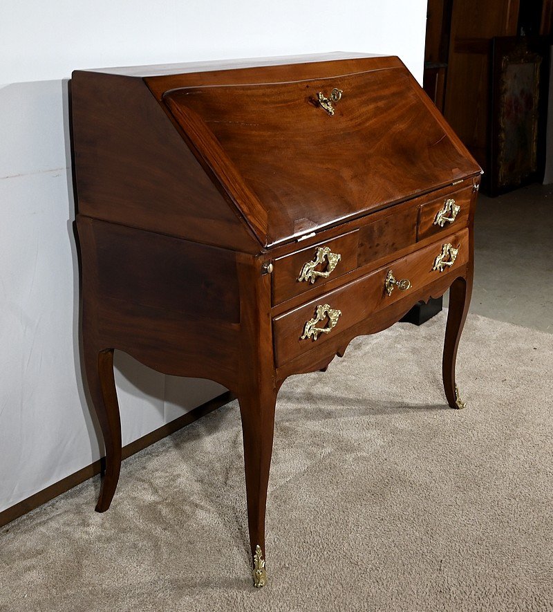 Small Cuban Mahogany Port Desk, Louis XV – 18th Century-photo-3