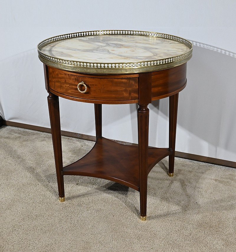 Mahogany Hot Water Bottle Table, Louis XVI Style – Late 19th Century-photo-4