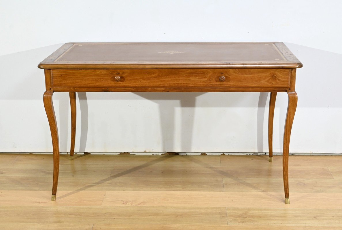 Desk Table In Ash And Acacia, Louis XV – 18th Century