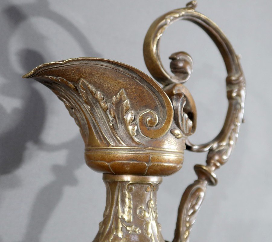 Pair Of Bronze Ewers, Art Nouveau – 1910-photo-1