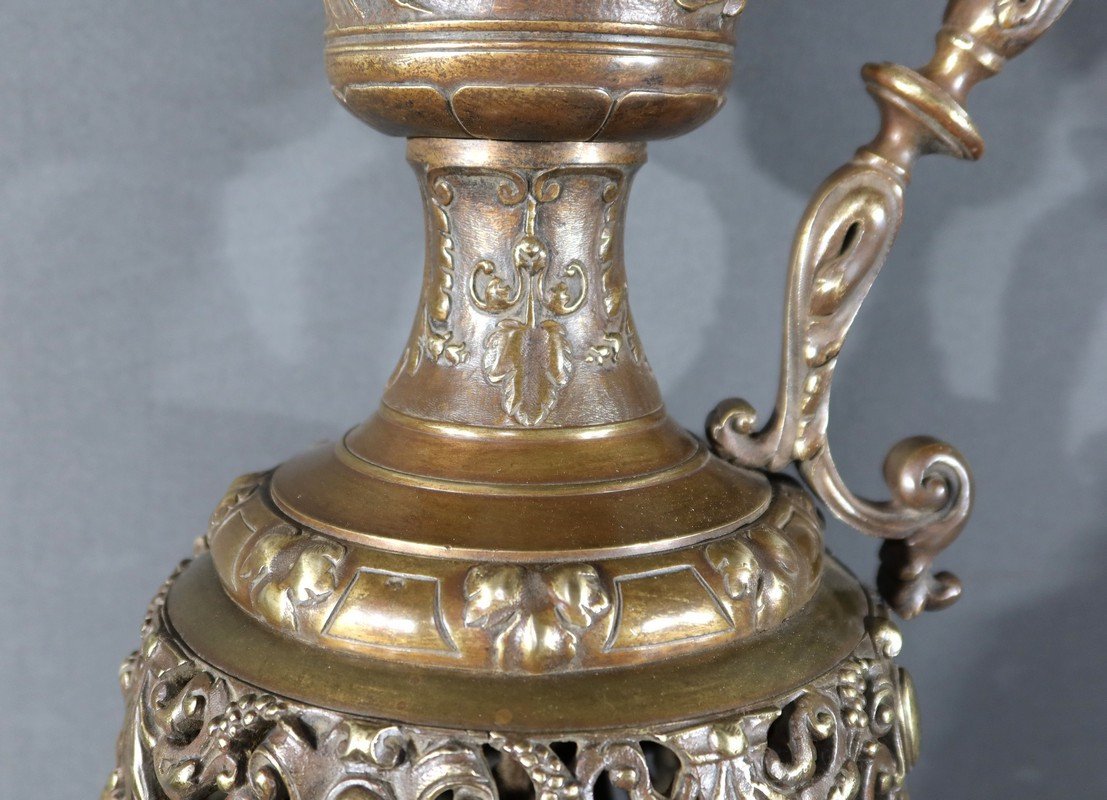 Pair Of Bronze Ewers, Art Nouveau – 1910-photo-2