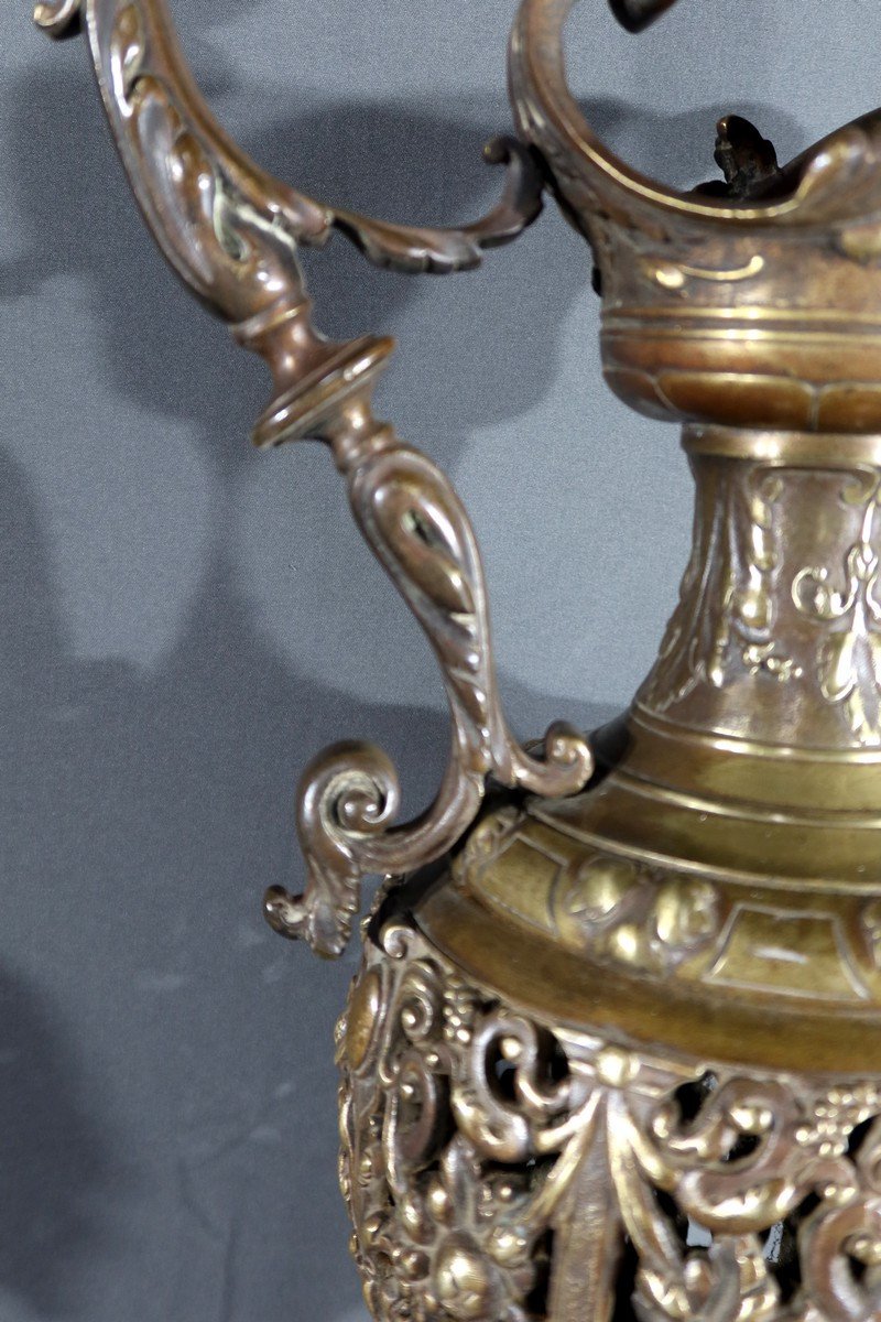 Pair Of Bronze Ewers, Art Nouveau – 1910-photo-6