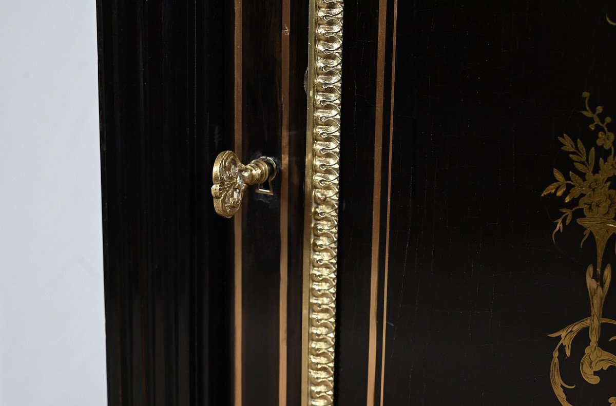 Blackened Pearwood Sideboard, Napoleon III Period – Mid-19th Century-photo-2